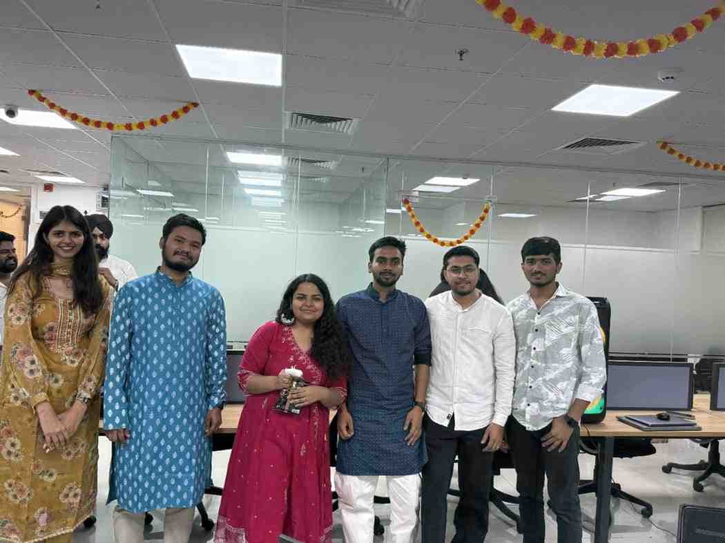 Celebration with colleagues